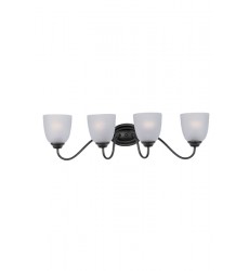Stefan 4-Light Bath Vanity-(10074FTBK)-Maxim Stefan 4-Light Bath Vanity-(10074FTBK)-Maxim