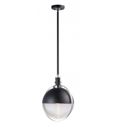 Axiom 1-Light LED Pendant-(10080CLBKSN)-Maxim  Axiom 1-Light LED Pendant-(10080CLBKSN)-Maxim