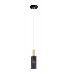  Perf 1-Light Mini Pendant-(10081BKSBR)-Maxim