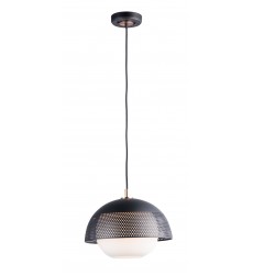  Perf 1-Light Pendant-(10082WTBKSBR)-Maxim