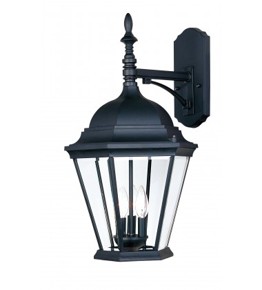  Westlake Cast 3-Light Outdoor Wall Lantern-(1008BK)-Maxim