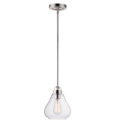Dianne 1-Light Pendant-(10091CLSN)-Maxim Dianne 1-Light Pendant-(10091CLSN)-Maxim