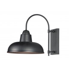  Industrial 1-Light Outdoor Wall Sconce-(10118BK)-Maxim