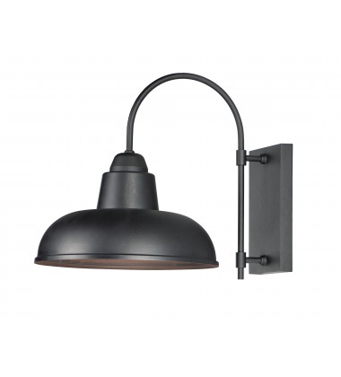  Industrial 1-Light Outdoor Wall Sconce-(10118BK)-Maxim