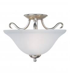  Basix 2-Light Semi-Flush Mount-(10120FTSN)-Maxim