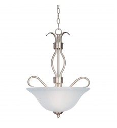 Basix 3-Light Invert Bowl Pendant-(10121FTSN)-Maxim  Basix 3-Light Invert Bowl Pendant-(10121FTSN)-Maxim