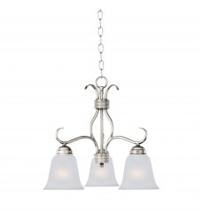 Basix 3-Light Chandelier-(10122FTSN)-Maxim  Basix 3-Light Chandelier-(10122FTSN)-Maxim
