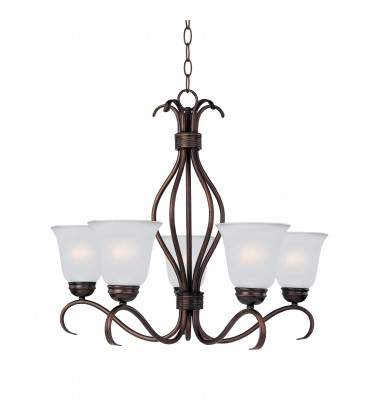 Basix 5-Light Chandelier-(10125FTOI)-Maxim Basix 5-Light Chandelier-(10125FTOI)-Maxim