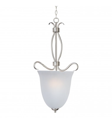 Basix 4-Light Entry Foyer Pendant-(10131FTSN)-Maxim  Basix 4-Light Entry Foyer Pendant-(10131FTSN)-Maxim