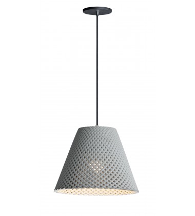  Woven 1-Light Concrete Pendant-(10145GYBK)-Maxim