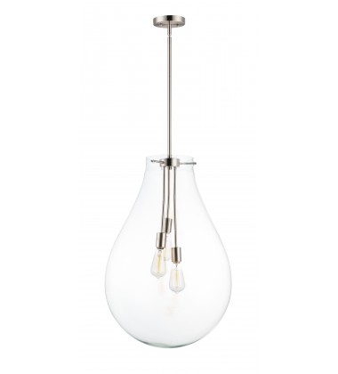  Gourd 3-Light Pendant-(10166CLSN)-Maxim
