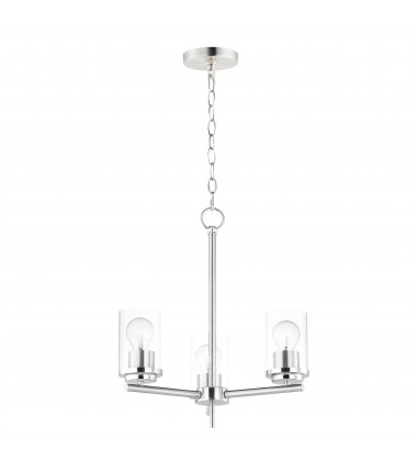  Corona 3-Light Chandelier-(10203CLSN)-Maxim