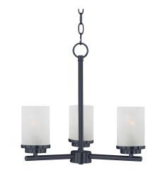 Corona 3-Light Chandelier-(10203FTBK)-Maxim  Corona 3-Light Chandelier-(10203FTBK)-Maxim