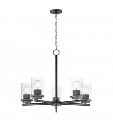 Corona 5-Light Chandelier-(10205CLBK)-Maxim Corona 5-Light Chandelier-(10205CLBK)-Maxim