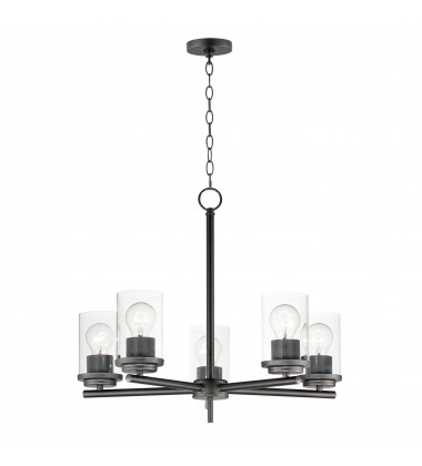 Corona 5-Light Chandelier-(10205CLBK)-Maxim Corona 5-Light Chandelier-(10205CLBK)-Maxim