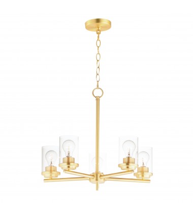 Corona 5-Light Chandelier-(10205CLSBR)-Maxim Corona 5-Light Chandelier-(10205CLSBR)-Maxim