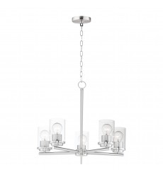 Corona 5-Light Chandelier-(10205CLSN)-Maxim Corona 5-Light Chandelier-(10205CLSN)-Maxim