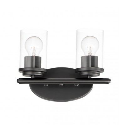  Corona 2-Light Bath Vanity-(10212CLBK)-Maxim