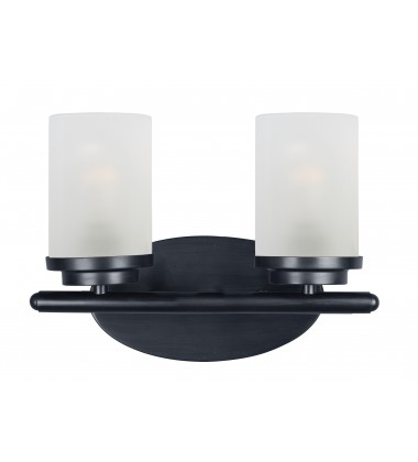 Corona 2-Light Bath Vanity-(10212FTBK)-Maxim  Corona 2-Light Bath Vanity-(10212FTBK)-Maxim