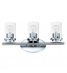 Corona 3-Light Bath Vanity-(10213CLPC)-Maxim Corona 3-Light Bath Vanity-(10213CLPC)-Maxim