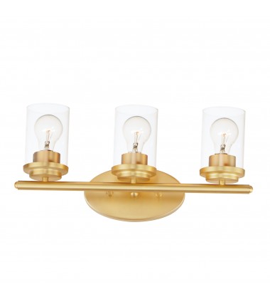 Corona 3-Light Bath Vanity-(10213CLSBR)-Maxim Corona 3-Light Bath Vanity-(10213CLSBR)-Maxim