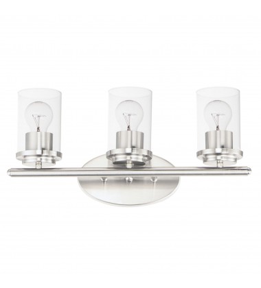 Corona 3-Light Bath Vanity-(10213CLSN)-Maxim  Corona 3-Light Bath Vanity-(10213CLSN)-Maxim
