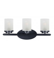 Corona 3-Light Bath Vanity-(10213FTBK)-Maxim  Corona 3-Light Bath Vanity-(10213FTBK)-Maxim