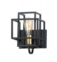  Liner 1-Light Wall Sconce-(10241BKSBR)-Maxim
