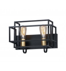  Liner 2-Light Bath Vanity-(10242BKSBR)-Maxim