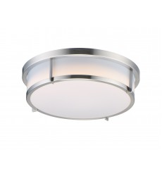  Rogue LED 1-Light Flush Mount EM Back Up-(10278WTSN)-Maxim