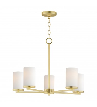 Lateral 5-Light Chandelier-(10286SWSBR)-Maxim