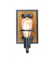 Black Forest 1-Light Wall Sconce-(10301BKASB)-Maxim  Black Forest 1-Light Wall Sconce-(10301BKASB)-Maxim