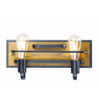  Black Forest 2-Light Bath Vanity-(10302BKASB)-Maxim