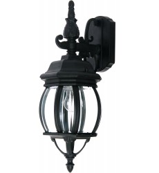  Crown Hill 1-Light Outdoor Wall Lantern-(1030BK)-Maxim