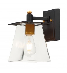  Chalet 1-Light LED Outdoor Wall Sconce-(10312CLBZGLD)-Maxim