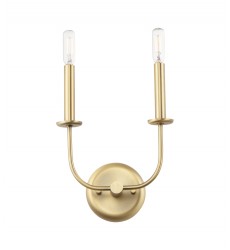  Wesley 2-Light Wall Sconce-(10322SBR)-Maxim