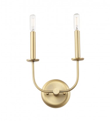  Wesley 2-Light Wall Sconce-(10322SBR)-Maxim