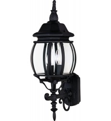  Crown Hill 3-Light Outdoor Wall Lantern-(1033BK)-Maxim