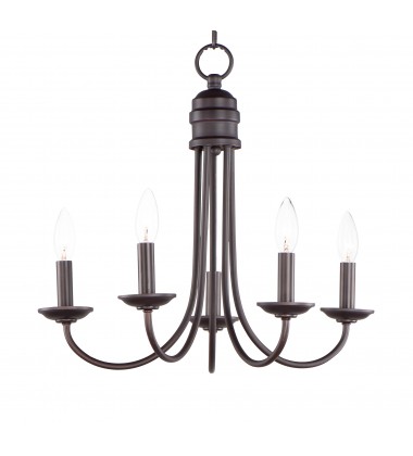  Logan 5-Light Candle Chandelier-(10345OI)-Maxim