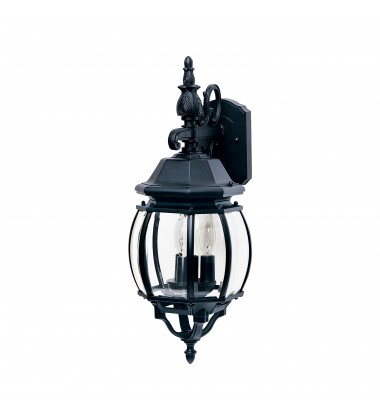 Crown Hill 3-Light Outdoor Wall Lantern-(1034BK)-Maxim Crown Hill 3-Light Outdoor Wall Lantern-(1034BK)-Maxim