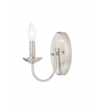  Logan 1-Light Wall Sconce-(10351SN)-Maxim