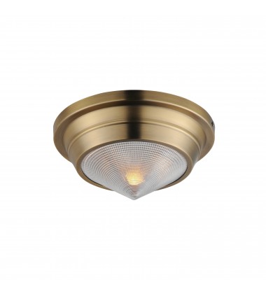  Hargreaves 1-Light Flush Mount-(10390PRNAB)-Maxim