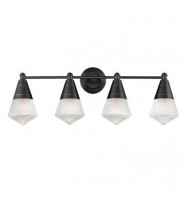  Hargreaves 4-Light Bath Vanity-(10394PRBK)-Maxim