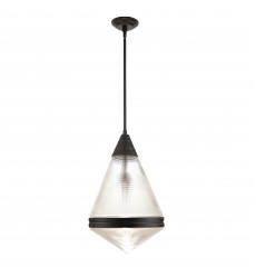  Hargreaves 1-Light Pendant-(10395PRBK)-Maxim