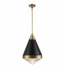  Hargreaves 1-Light Pendant-(10396PRBKNAB)-Maxim