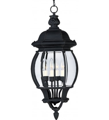 Crown Hill 4-Light Outdoor Hanging Lantern-(1039BK)-Maxim Crown Hill 4-Light Outdoor Hanging Lantern-(1039BK)-Maxim