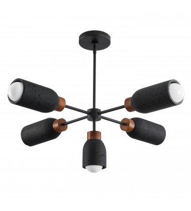  Pompeii 5-Light Pendant-(10625LVBK)-Maxim