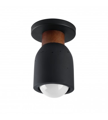  Pompeii 1-Light Flush Mount-(10629LVBK)-Maxim