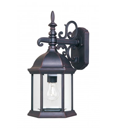  Builder Cast 1-Light Outdoor Wall Mount-(1071CLEB)-Maxim