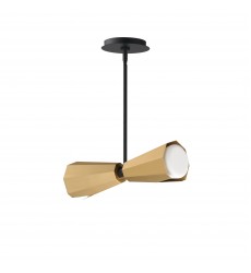  Rizzo 2-Light Pendant-(10812SWBKAB)-Maxim